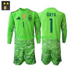 Camisola Espanha David Raya 1 Guarda-redes Criança Equipamento Terceiro Manga Comprida 2026-2027
